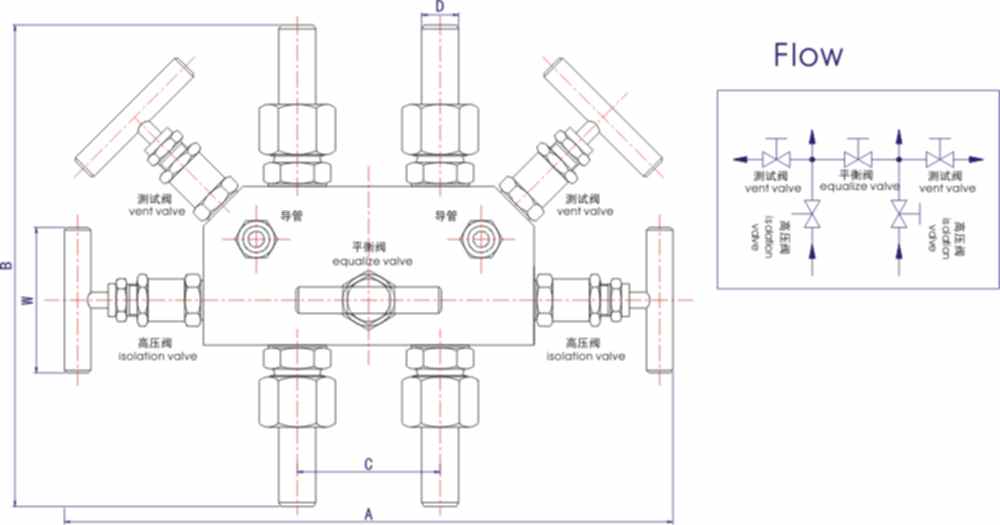 WF1/2五阀组结构图