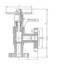 高压角式截止阀结构图