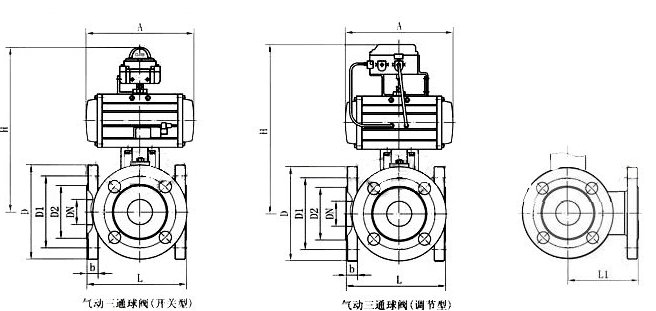  Q64(4、5)(F、H、Y)-16主要外形及连接法兰尺寸